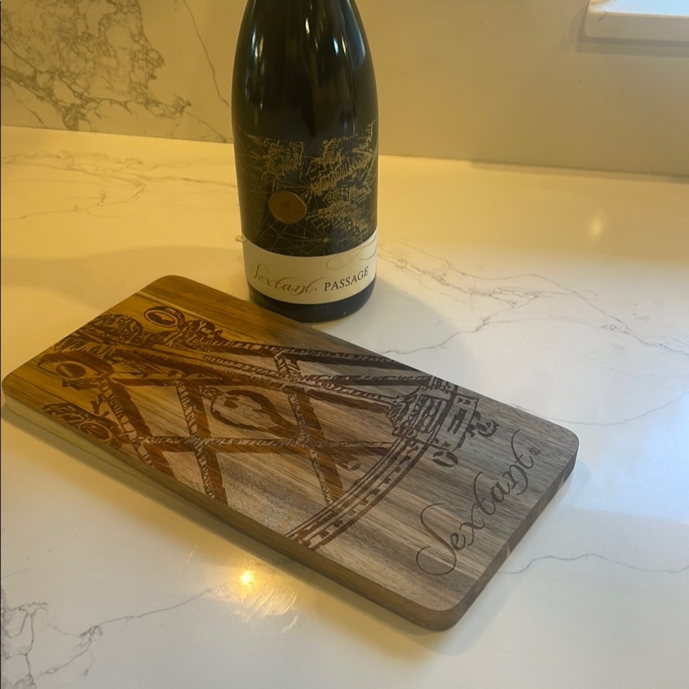 Engraved Sextant Winery Wooden Charcuterie/ Cutting Board
